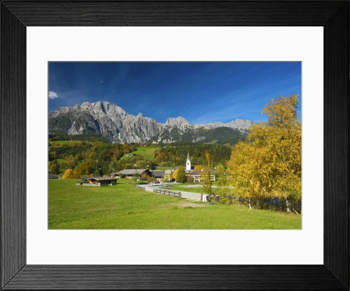 Framed Print : Leogang in Pinzgau, Salzburger Land, Austria Framed Print : Leogang in Pinzgau, Salzburger Land, Austria