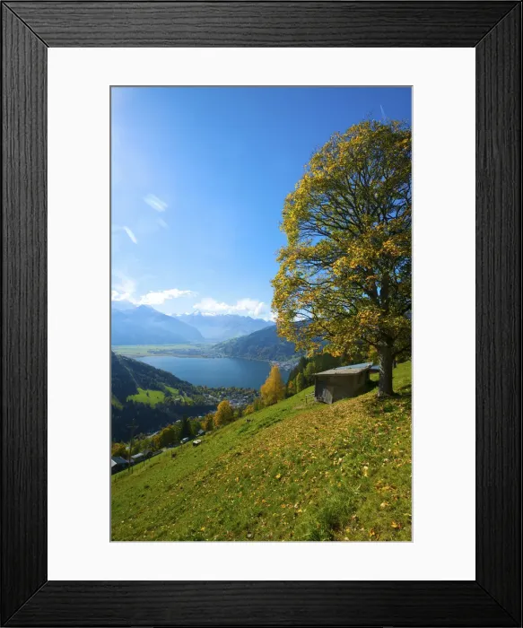 Framed Print : Lake Zeller See, Thumersbach, Pinzgau in Salzburger Land, Austria Framed Print : Lake Zeller See, Thumersbach, Pinzgau in Salzburger Land, Austria