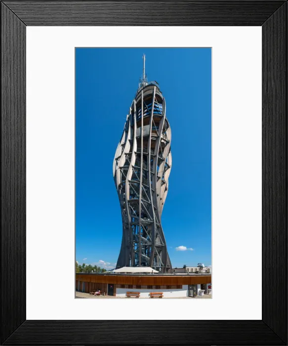 Framed Print : Look-out on the Pyramidenkogel, Waorthersee, Carinthia, Austria Framed Print : Look-out on the Pyramidenkogel, Waorthersee, Carinthia, Austria
