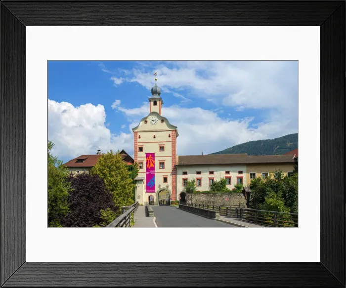 Framed Print : Lower City Gate, GmAond, Carinthia, Austria Framed Print : Lower City Gate, GmAond, Carinthia, Austria