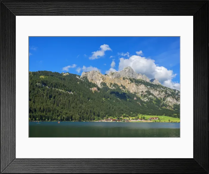 Framed Print : Haldensee with Haller and Tannheim mountains, Tyrol, Austira Framed Print : Haldensee with Haller and Tannheim mountains, Tyrol, Austira