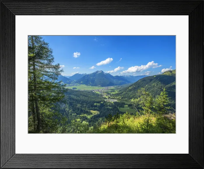 Framed Print : View at Ehrwald with Daniel mountain, Tyrol, Austria Framed Print : View at Ehrwald with Daniel mountain, Tyrol, Austria