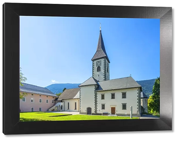 Collegiate church at the Benedictine abbey at Ossiach, Carinthia, Austria