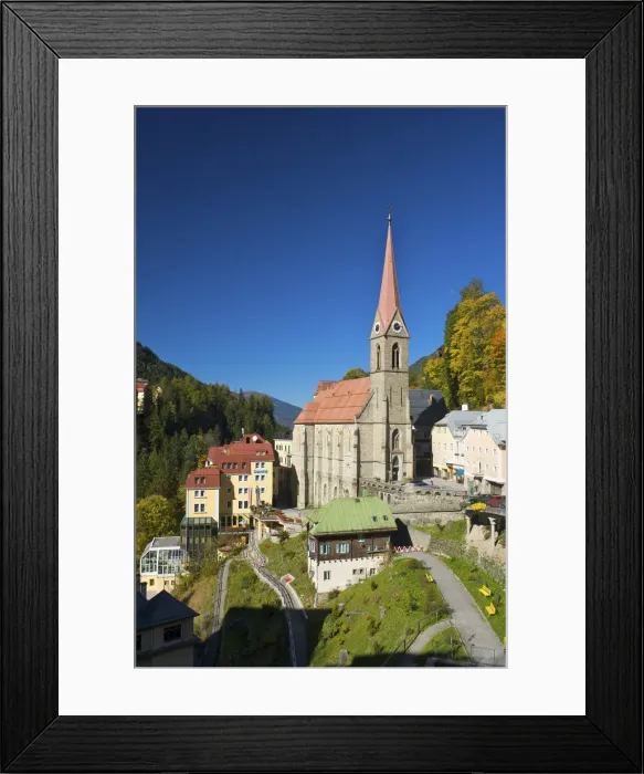 Framed Print : Bad Gastein, Gastein Valley, Pongau, Salzburger Land, Austria Framed Print : Bad Gastein, Gastein Valley, Pongau, Salzburger Land, Austria