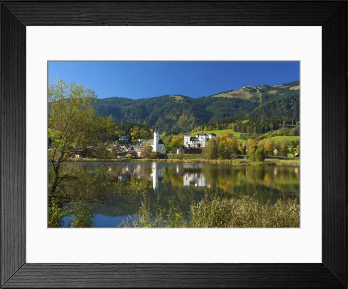 Framed Print : Goldegg in Pongau Salzburger Land, Austria