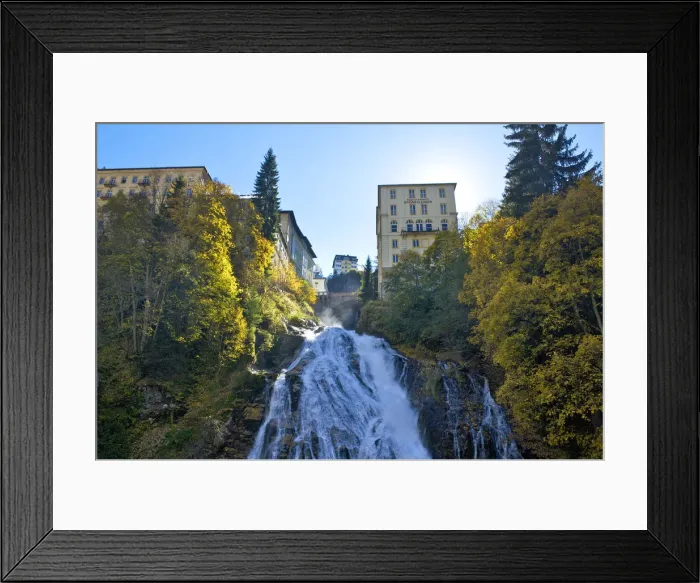 Framed Print : Waterfall, Bad Gastein, Pongau, Salzburger Land, Austria Framed Print : Waterfall, Bad Gastein, Pongau, Salzburger Land, Austria