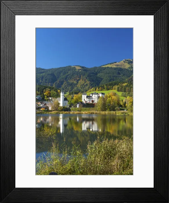 Framed Print : Goldegg in Pongau Salzburger Land, Austria Framed Print : Goldegg in Pongau Salzburger Land, Austria