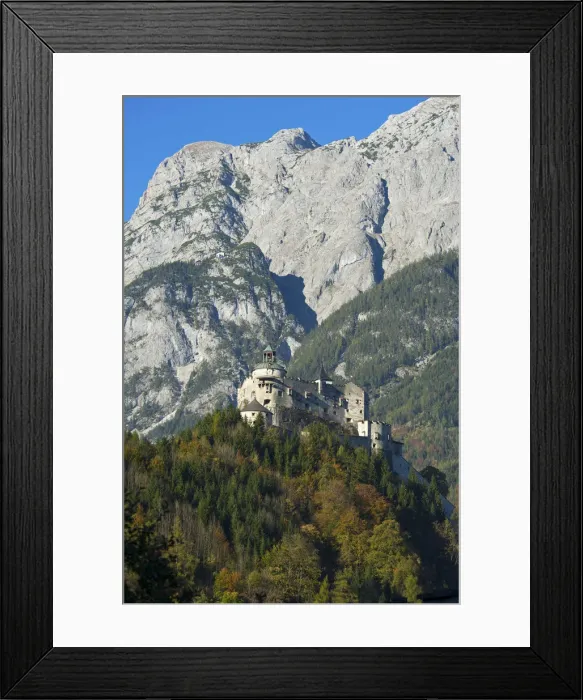 Framed Print : Hohenwerfen Castle in Werfen in Pongau, Tennengau in Salzburger Land, Austria Framed Print : Hohenwerfen Castle in Werfen in Pongau, Tennengau in Salzburger Land, Austria