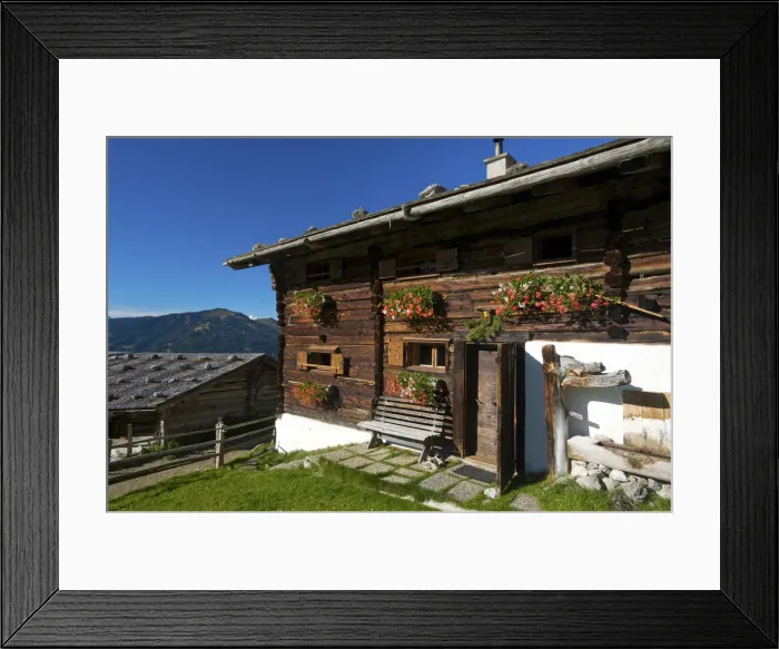 Framed Print : Chalet in Pinzgau, Pongau, Salzburger Land, Austria Framed Print : Chalet in Pinzgau, Pongau, Salzburger Land, Austria