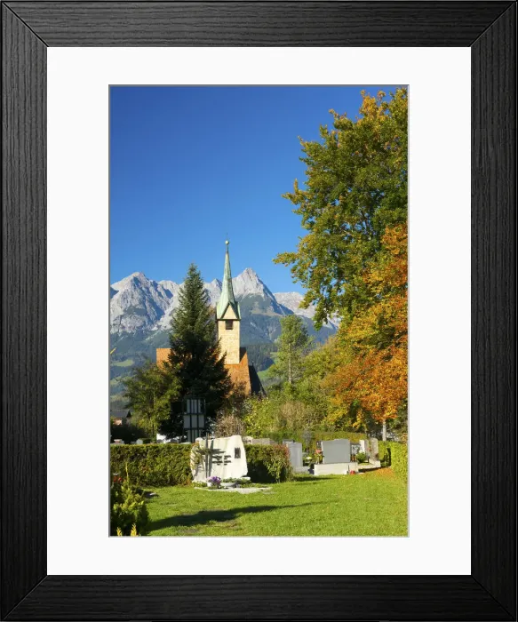 Framed Print : Church in Bischofshofen, Pongau, Salzburger Land, Austria Framed Print : Church in Bischofshofen, Pongau, Salzburger Land, Austria
