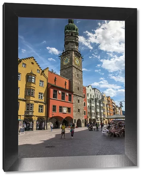 The City Tower or Stadtturm, Innsbruck, Tyrol, Austria