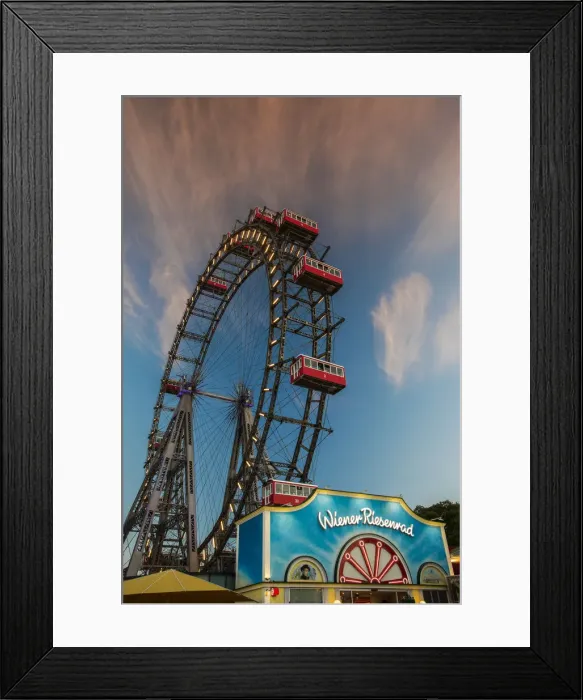 Framed Print : Wiener Riesenrad, Prater, Vienna, Austria Framed Print : Wiener Riesenrad, Prater, Vienna, Austria