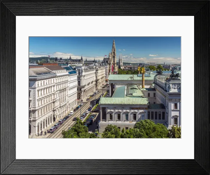 Framed Print : City skyline, Vienna, Austria Framed Print : City skyline, Vienna, Austria