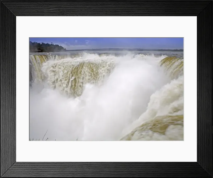 Framed Print : South America, Brazil, Parana, view of the Devils Throat at the Iguazu falls Framed Print : South America, Brazil, Parana, view of the Devils Throat at the Iguazu falls