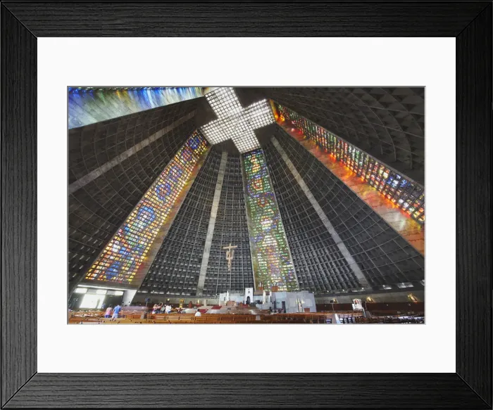 Framed Print : Interior of Metropolitan Cathedral of Saint Sebastian, Centro, Rio de Janeiro, Brazil Framed Print : Interior of Metropolitan Cathedral of Saint Sebastian, Centro, Rio de Janeiro, Brazil