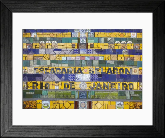 Framed Print : Selaron Steps (Escadaria Selaron), Lapa, Rio de Janeiro, Brazil Framed Print : Selaron Steps (Escadaria Selaron), Lapa, Rio de Janeiro, Brazil