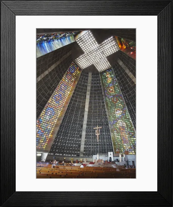 Framed Print : Interior of Metropolitan Cathedral of Saint Sebastian, Centro, Rio de Janeiro, Brazil Framed Print : Interior of Metropolitan Cathedral of Saint Sebastian, Centro, Rio de Janeiro, Brazil
