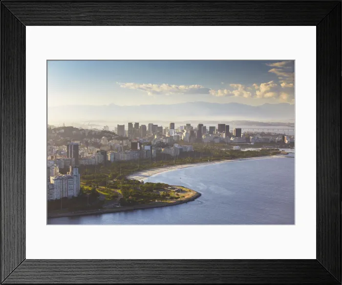 Framed Print : View of Flamengo and Centro, Rio de Janeiro, Brazil Framed Print : View of Flamengo and Centro, Rio de Janeiro, Brazil