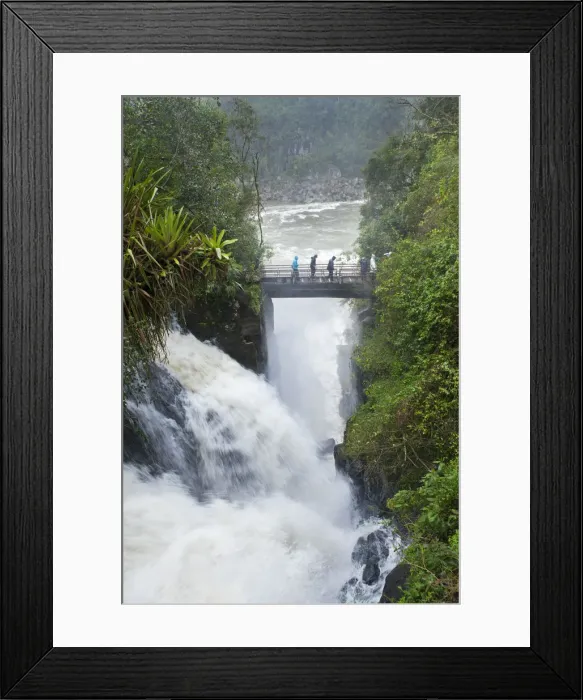 Framed Print : South America, Brazil, Parana, the Iguazu falls in full flood and lying on the frontier Framed Print : South America, Brazil, Parana, the Iguazu falls in full flood and lying on the frontier