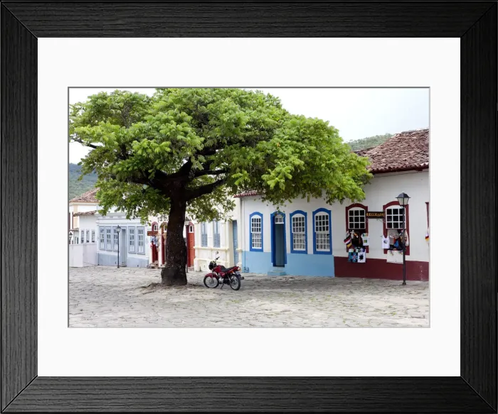 Framed Print : South America, Brazil, Goias, Cidade de Goias, view of Portuguese colonial houses Framed Print : South America, Brazil, Goias, Cidade de Goias, view of Portuguese colonial houses