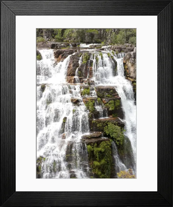 Framed Print : South America, Brazil, Goias, Chapada dos Veadeiros, the Cachoeira Almecegas waterfall Framed Print : South America, Brazil, Goias, Chapada dos Veadeiros, the Cachoeira Almecegas waterfall