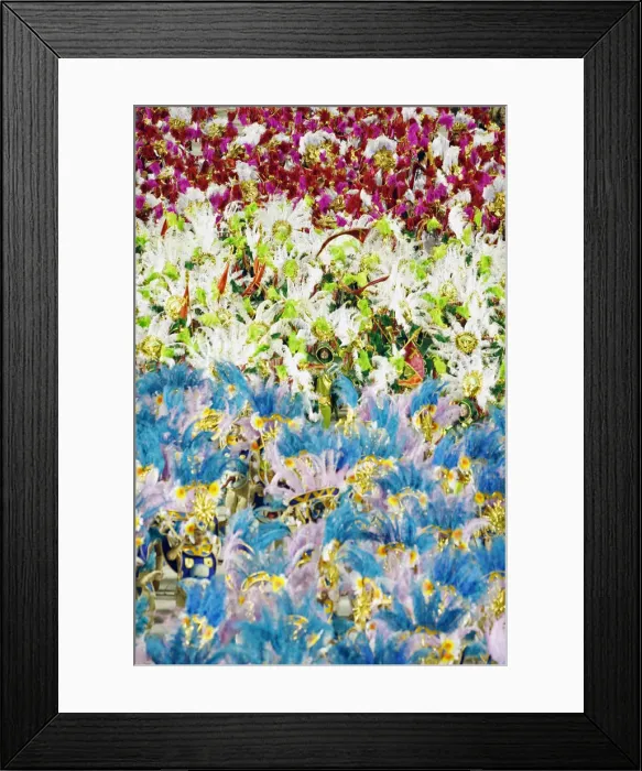 Framed Print : South America, Rio de Janeiro, Rio de Janeiro city, costumed dancers at carnival in Framed Print : South America, Rio de Janeiro, Rio de Janeiro city, costumed dancers at carnival in