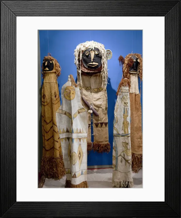 Framed Print : South America, Brazil, Amazonas, Manaus, Ticuna ritual costumes in the museum in Framed Print : South America, Brazil, Amazonas, Manaus, Ticuna ritual costumes in the museum in
