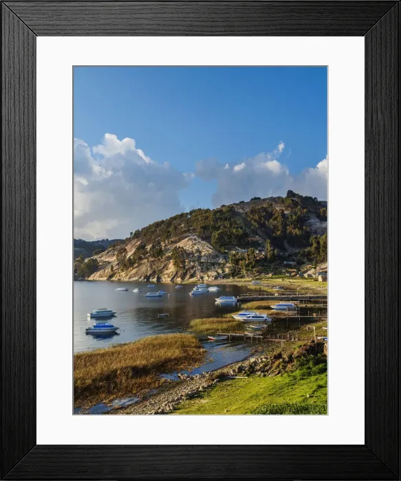 Framed Print : Challa Pampa Village, Island of the Sun, Titicaca Lake, La Paz Department, Bolivia Framed Print : Challa Pampa Village, Island of the Sun, Titicaca Lake, La Paz Department, Bolivia