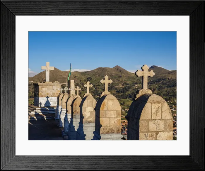 Framed Print : Mount Calvario in Copacabana, La Paz Department, Bolivia Framed Print : Mount Calvario in Copacabana, La Paz Department, Bolivia