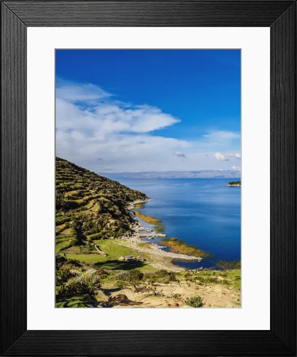 Framed Print : Island of the Sun, Titicaca Lake, La Paz Department, Bolivia