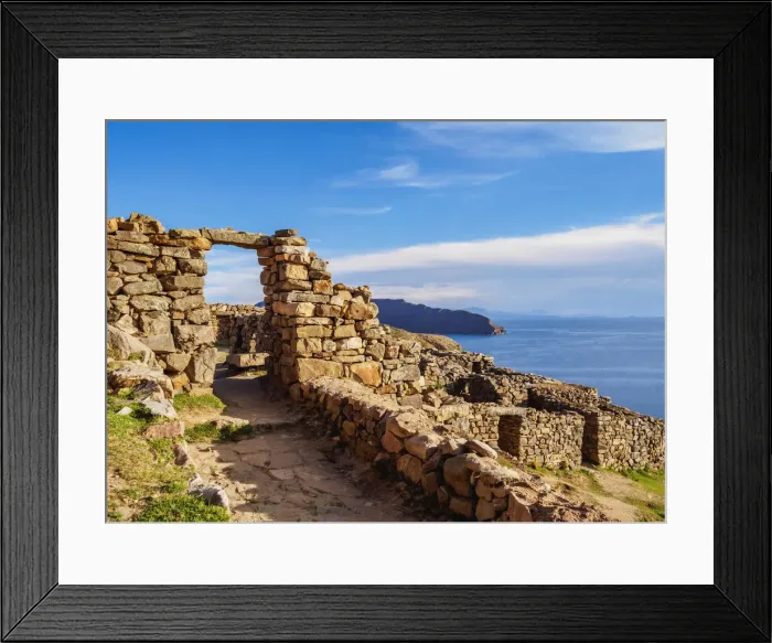 Framed Print : Chinkana Ruins, Island of the Sun, Titicaca Lake, La Paz Department, Bolivia Framed Print : Chinkana Ruins, Island of the Sun, Titicaca Lake, La Paz Department, Bolivia