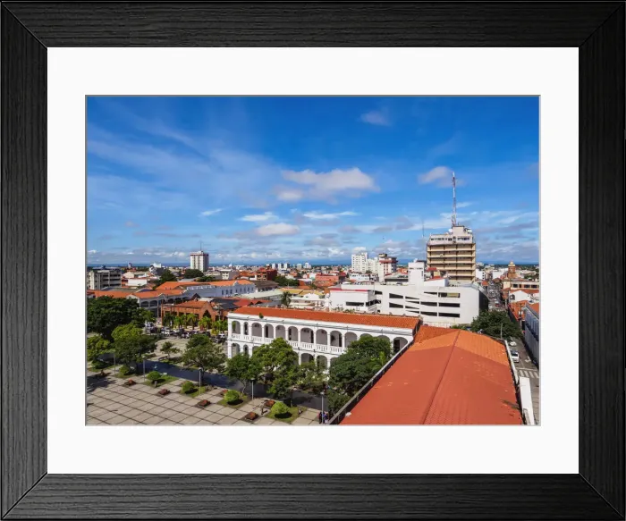 Framed Print : Old Town, elevated view, Santa Cruz de la Sierra, Bolivia Framed Print : Old Town, elevated view, Santa Cruz de la Sierra, Bolivia