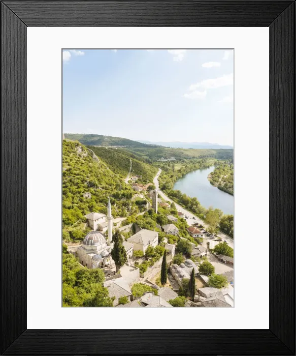 Framed Print : View from Fort Walls over Pocitelj, Bosnia & Hercegovina Framed Print : View from Fort Walls over Pocitelj, Bosnia & Hercegovina