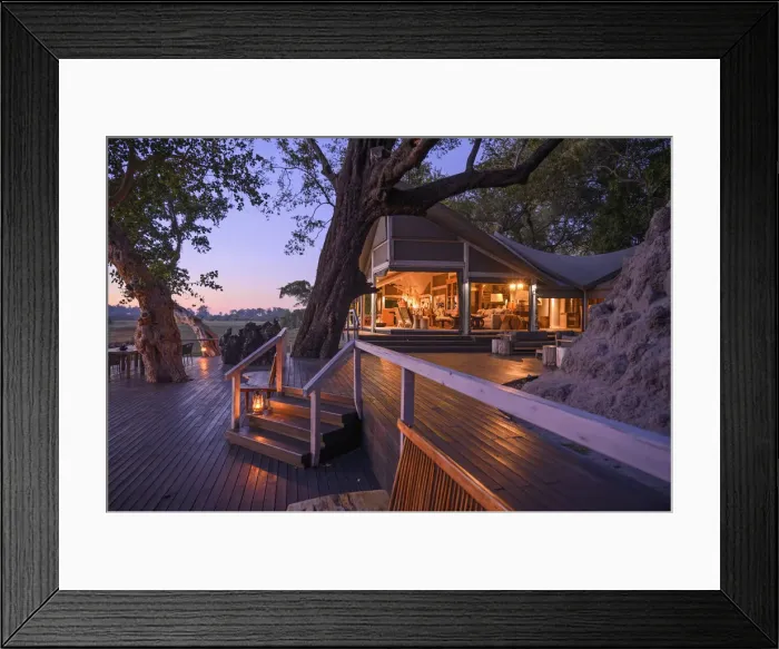 Framed Print : Africa, Southern Africa, African, Botswana, Okavango Delta, Abu Camp Framed Print : Africa, Southern Africa, African, Botswana, Okavango Delta, Abu Camp