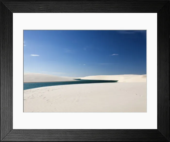 Framed Print : South America, Brazil, Maranhao, dunes and lakes in the Lencois Maranhenses Framed Print : South America, Brazil, Maranhao, dunes and lakes in the Lencois Maranhenses