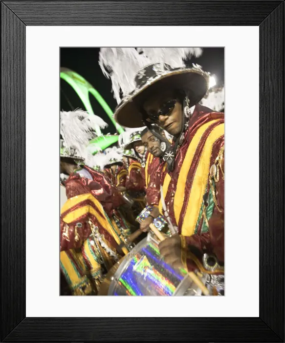 Framed Print : South America, Rio de Janeiro, Rio de Janeiro city, costumed dancers at carnival in Framed Print : South America, Rio de Janeiro, Rio de Janeiro city, costumed dancers at carnival in