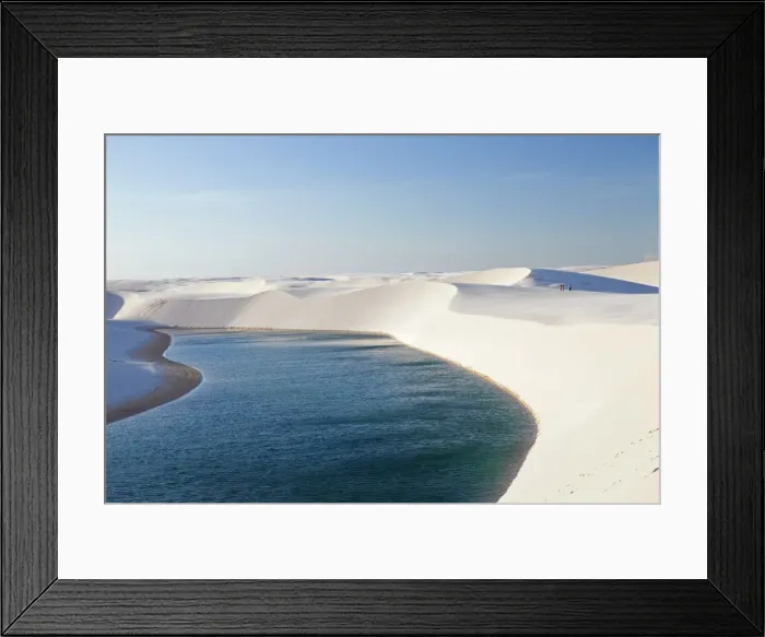 Framed Print : South America, Brazil, Maranhao, dunes and lakes in the Lencois Maranhenses