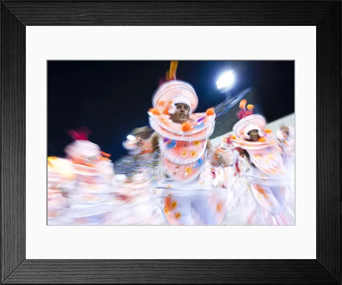 Framed Print : South America, Rio de Janeiro, Rio de Janeiro city, costumed dancers at carnival in Framed Print : South America, Rio de Janeiro, Rio de Janeiro city, costumed dancers at carnival in