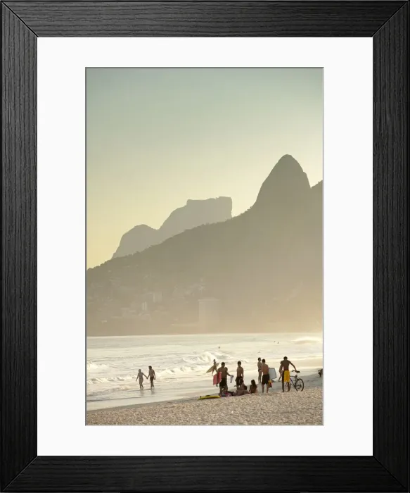 Framed Print : South America, Rio de Janeiro, Rio de Janeiro city, Ipanema, sunbathers on Ipanema Framed Print : South America, Rio de Janeiro, Rio de Janeiro city, Ipanema, sunbathers on Ipanema