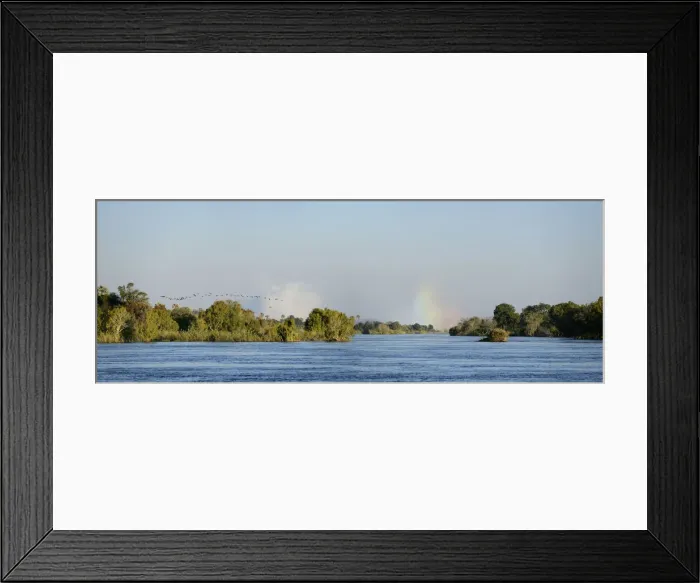 Framed Print : Africa, Zimbabwe, Zambezi River Cruise just upriver from Victoria Falls Framed Print : Africa, Zimbabwe, Zambezi River Cruise just upriver from Victoria Falls