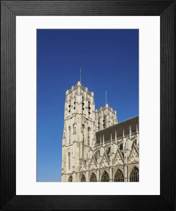 Framed Print : Cathedral of St. Michael and St. Gudula, Brussels, Belgium Framed Print : Cathedral of St. Michael and St. Gudula, Brussels, Belgium