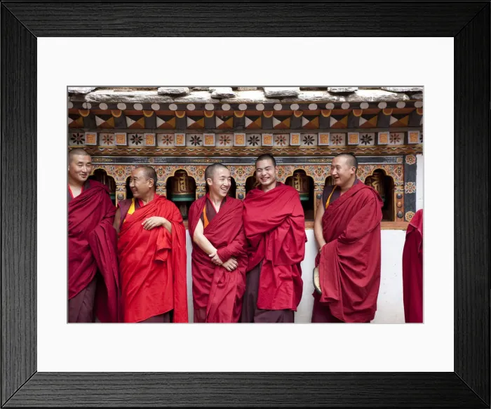 Framed Print : Monks in the Bhuddist temple or Dzong in Paro Bhutan Framed Print : Monks in the Bhuddist temple or Dzong in Paro Bhutan