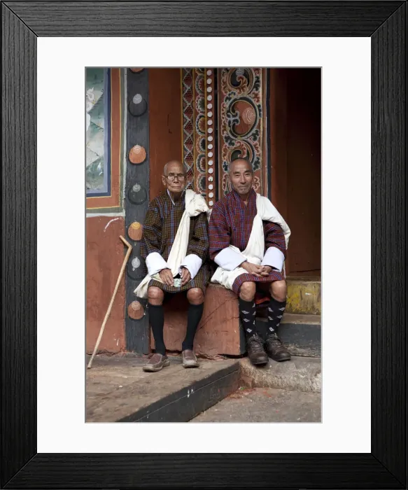 Framed Print : Monks in the Bhuddist temple or Dzong in Paro, Bhutan Framed Print : Monks in the Bhuddist temple or Dzong in Paro, Bhutan