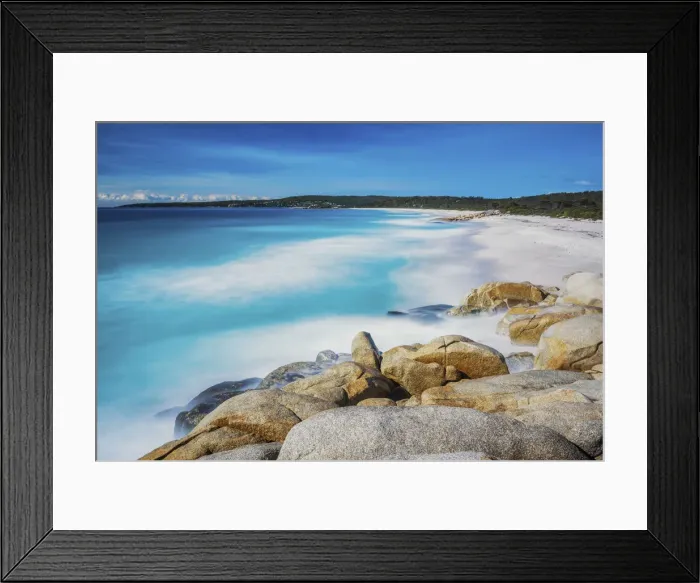 Framed Print : Bay of Fires, Binalong Bay, Tasmania Framed Print : Bay of Fires, Binalong Bay, Tasmania