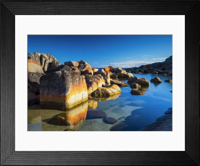 Framed Print : Bay of Fires, Binalong Bay, Tasmania Framed Print : Bay of Fires, Binalong Bay, Tasmania
