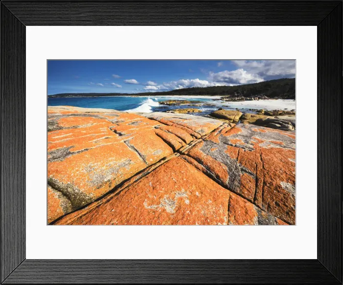 Framed Print : Bay of Fires, Binalong Bay, Tasmania Framed Print : Bay of Fires, Binalong Bay, Tasmania