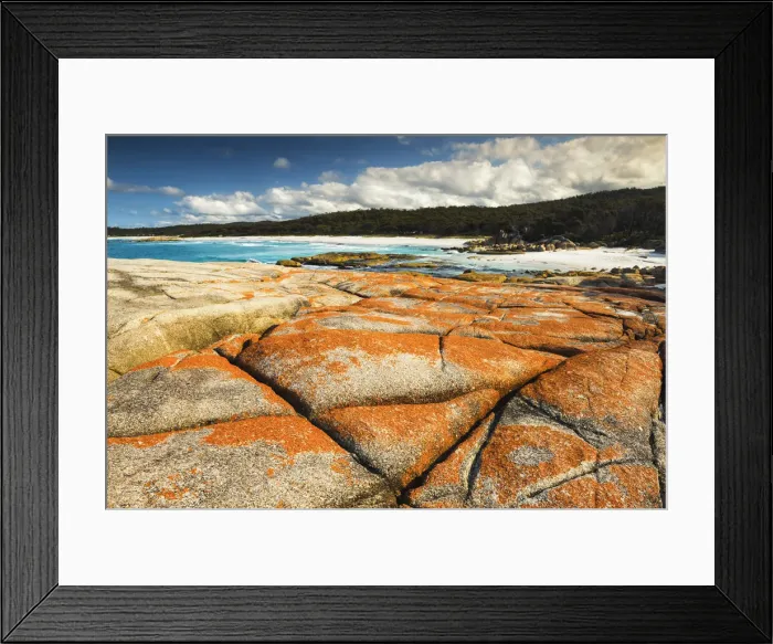 Framed Print : Bay of Fires, Binalong Bay, Tasmania Framed Print : Bay of Fires, Binalong Bay, Tasmania
