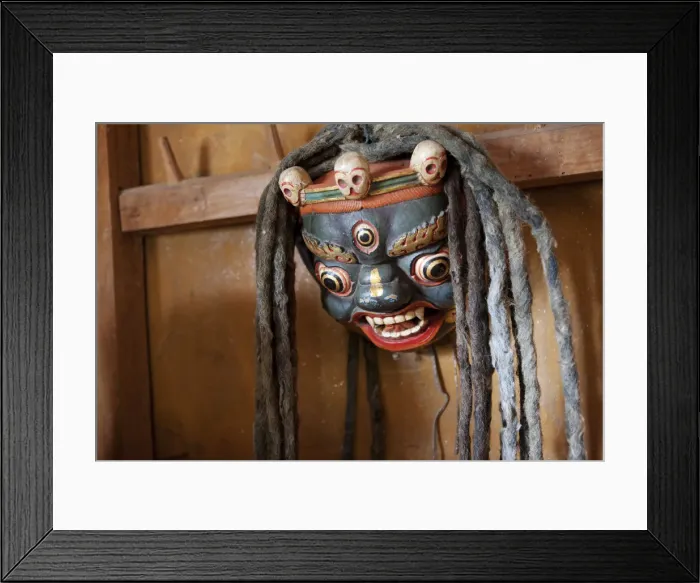 Framed Print : Ceremonial masks in Bhutan Framed Print : Ceremonial masks in Bhutan