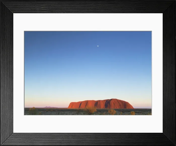Framed Print : Uluru (UNESCO World Heritage Site) at dawn, Uluru-Kata Tjuta National Park, Northern Framed Print : Uluru (UNESCO World Heritage Site) at dawn, Uluru-Kata Tjuta National Park, Northern