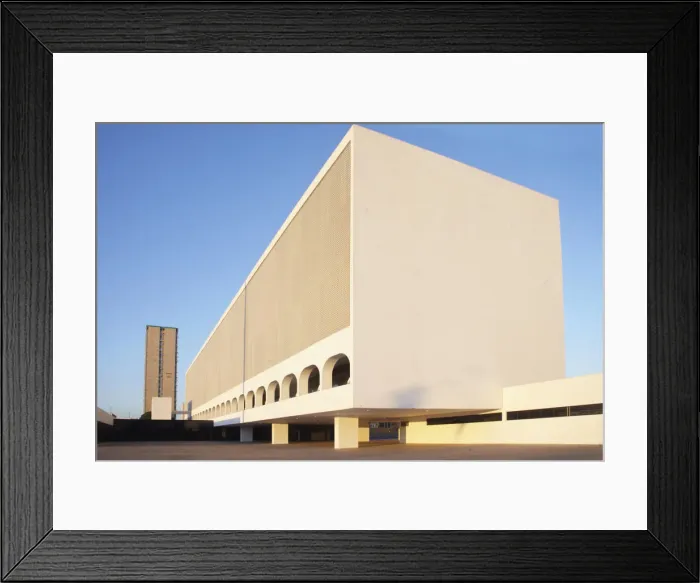 Framed Print : South America, Brazil, Brasilia, Distrito Federal, Honestino Guimaraes National Museum